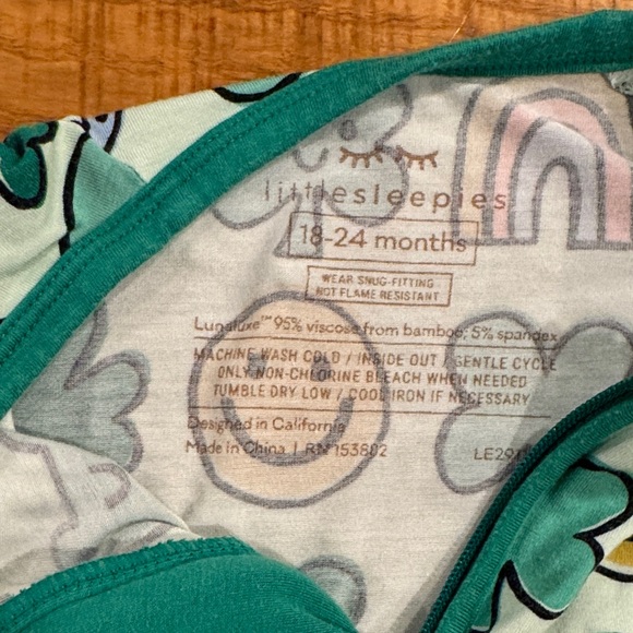 Little Sleepies “Happy Go Lucky” St. Patrick’s Day Zippy - Picture 2 of 11